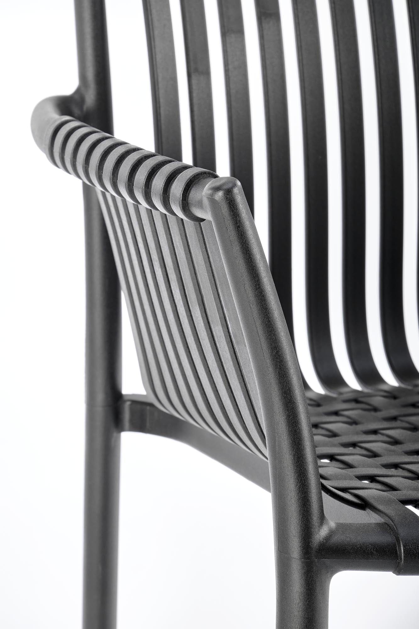 Sedia da pranzo in plastica K492 Nero (6)