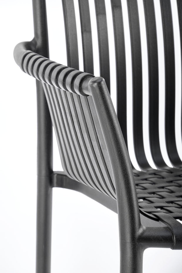 Sedia da pranzo in plastica K492 Nero (6)