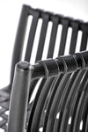 Sedia da pranzo in plastica K492 Nero (7)