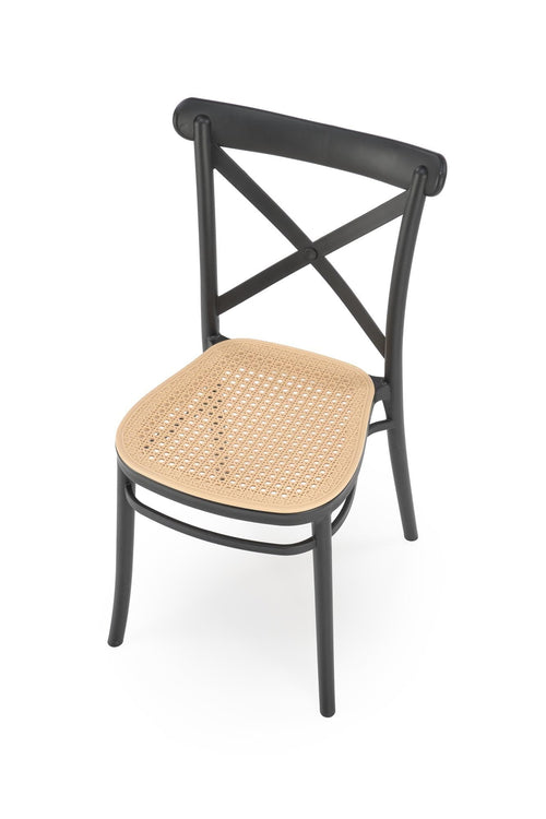 Sedia da pranzo in plastica K512 Nero (1)