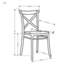 Sedia da pranzo in plastica K512 Nero (3)