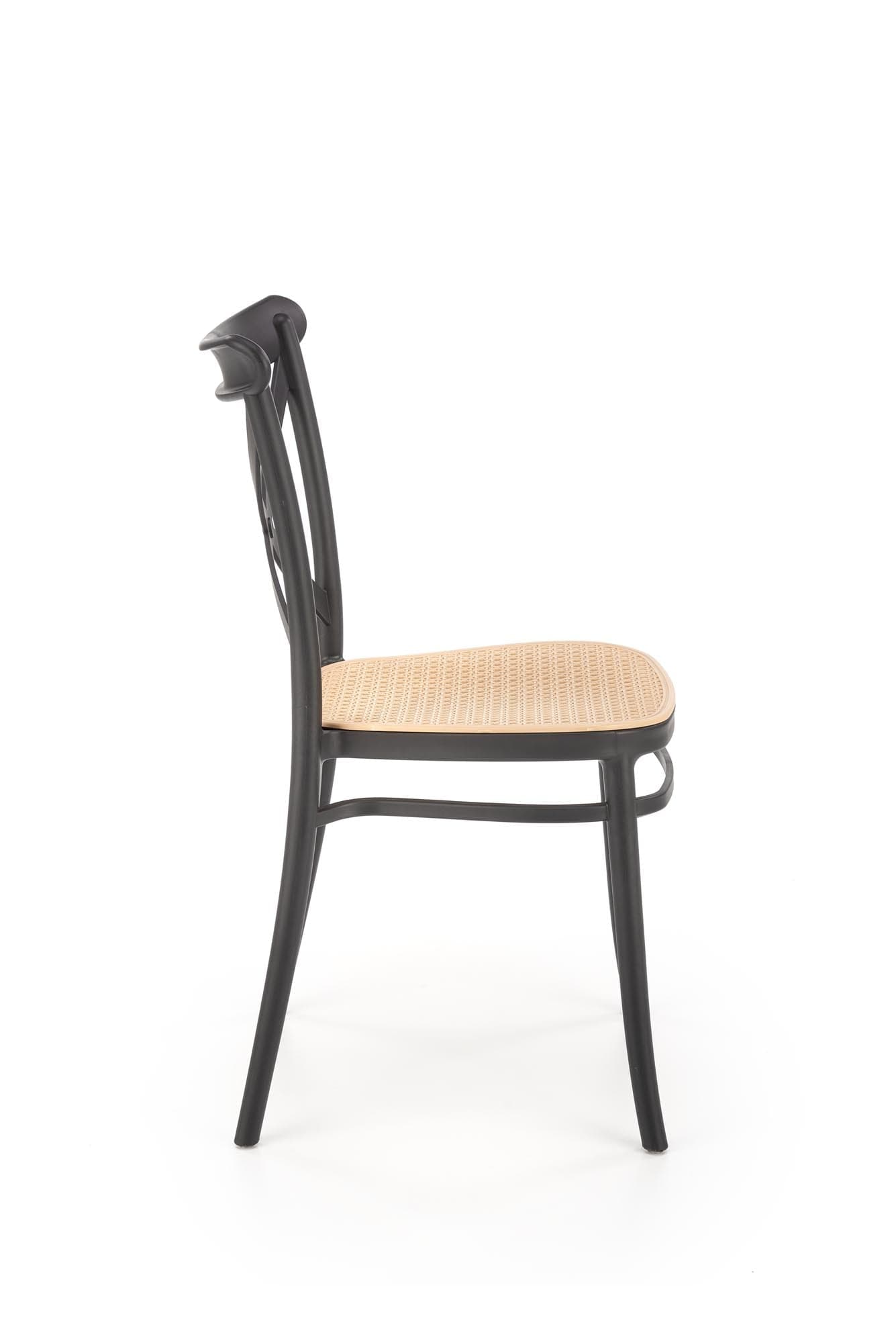 Sedia da pranzo in plastica K512 Nero (5)