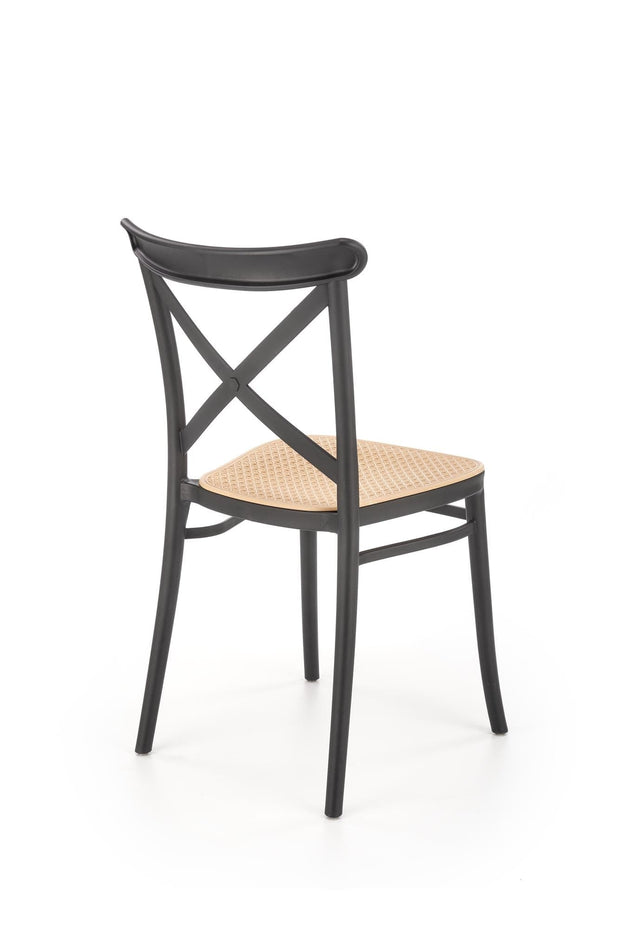 Sedia da pranzo in plastica K512 Nero (6)