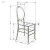 Sedia da pranzo in plastica K513 Grigio (3)