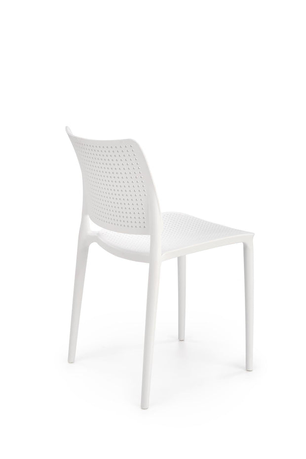 Sedia da pranzo in plastica K514 Bianco (6)