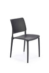 Sedia da pranzo in plastica K514 Nero