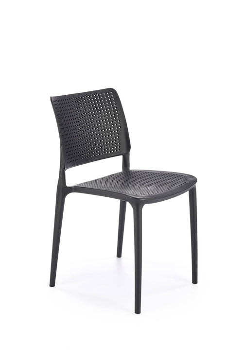 Sedia da pranzo in plastica K514 Nero