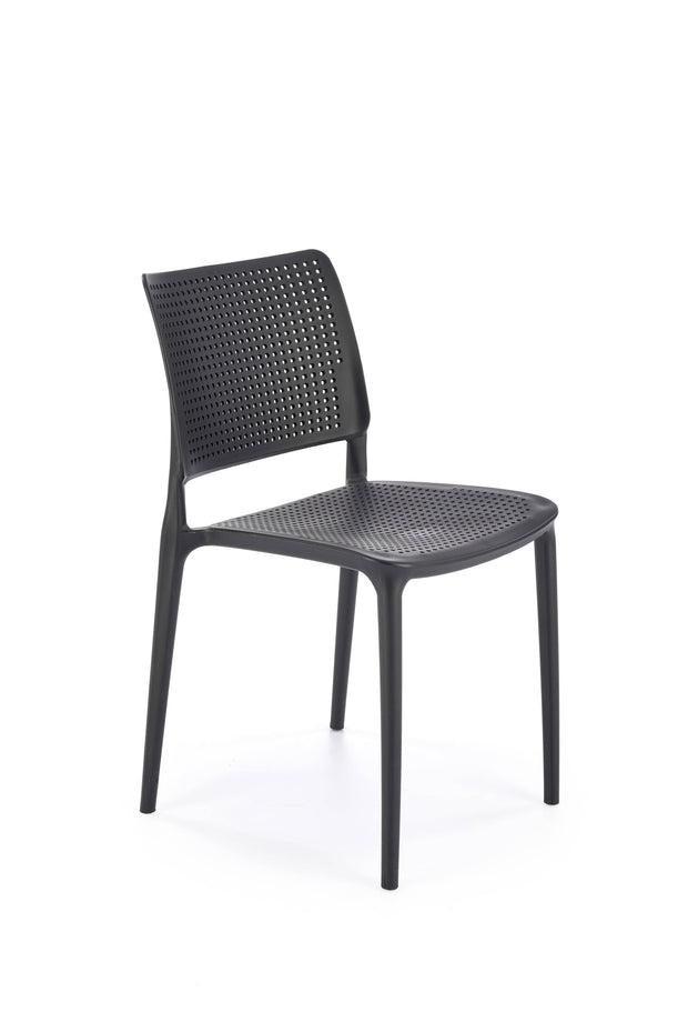 Sedia da pranzo in plastica K514 Nero
