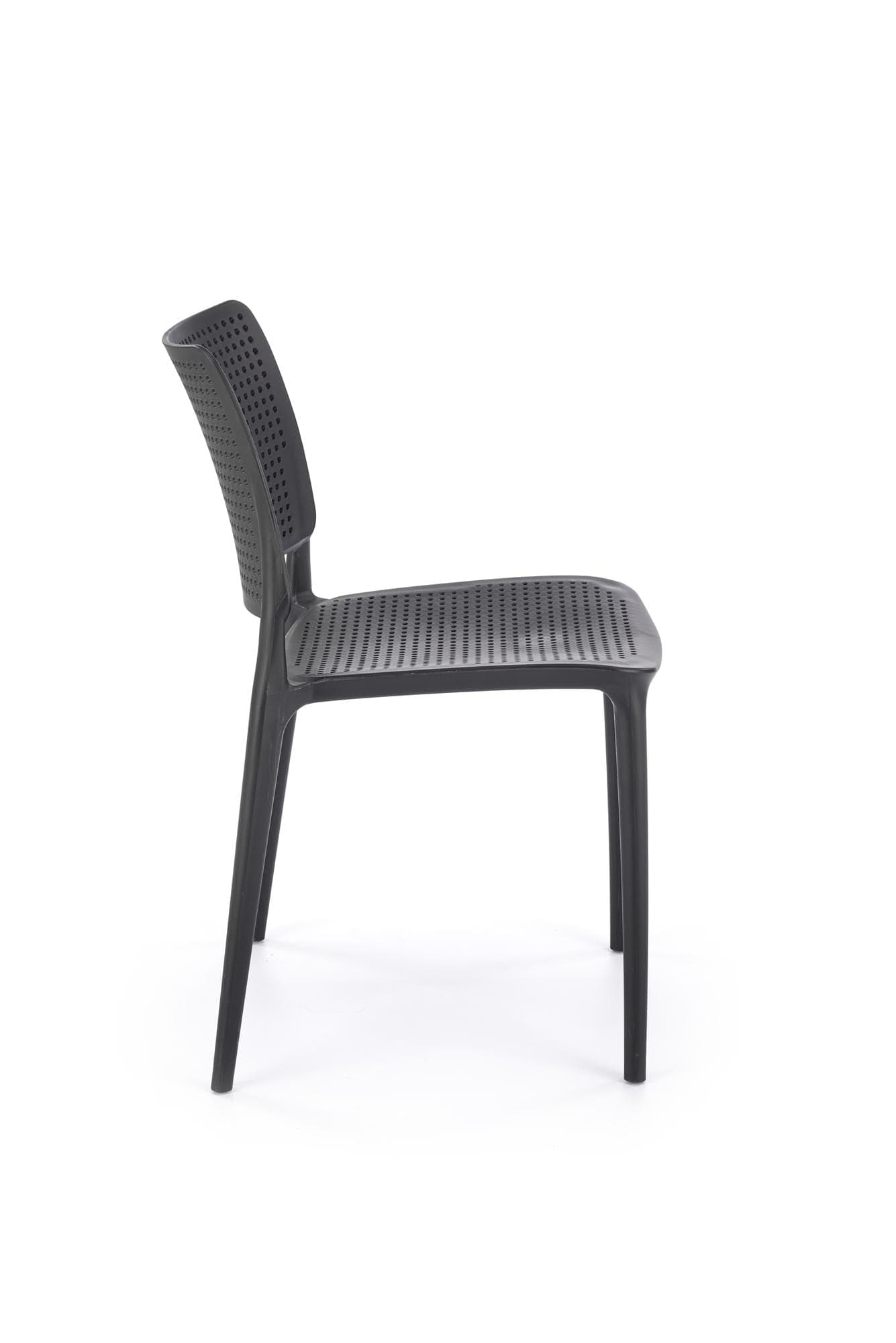 Sedia da pranzo in plastica K514 Nero (5)