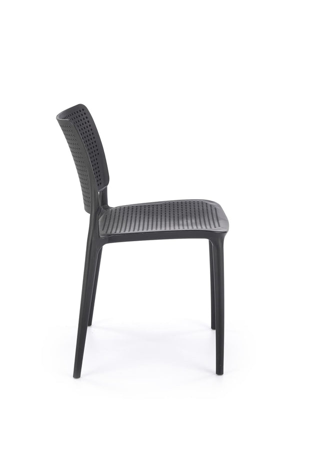 Sedia da pranzo in plastica K514 Nero (5)