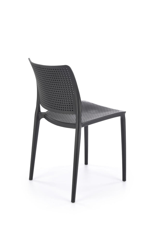 Sedia da pranzo in plastica K514 Nero (6)