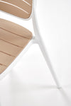 Sedia da pranzo in plastica K529 Bianco (5)