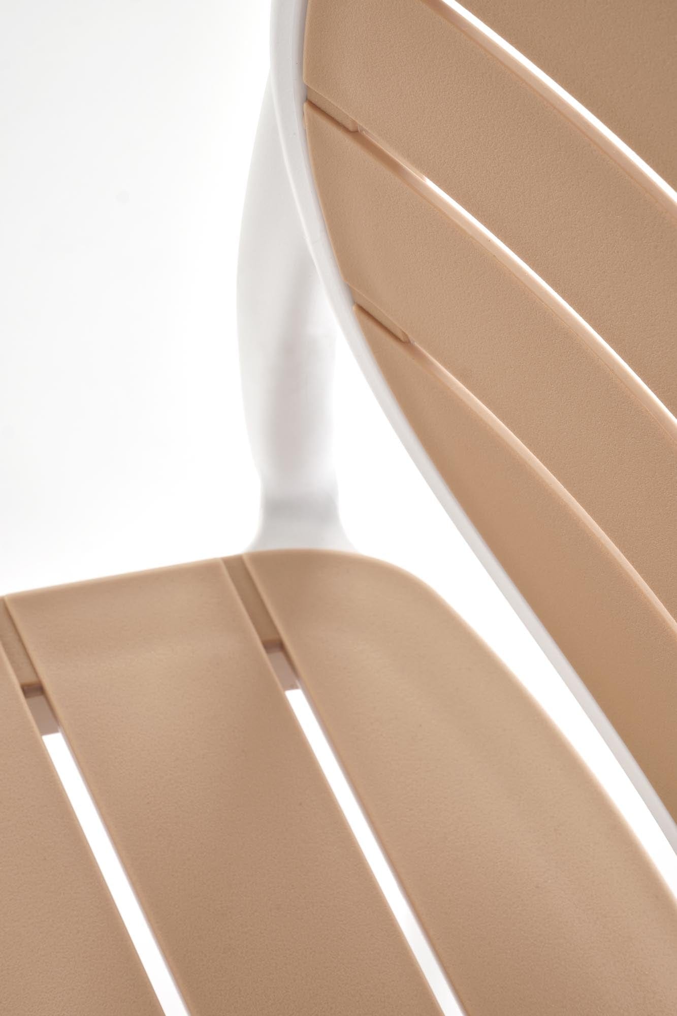 Sedia da pranzo in plastica K529 Bianco (6)