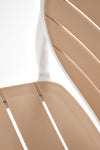 Sedia da pranzo in plastica K529 Bianco (6)
