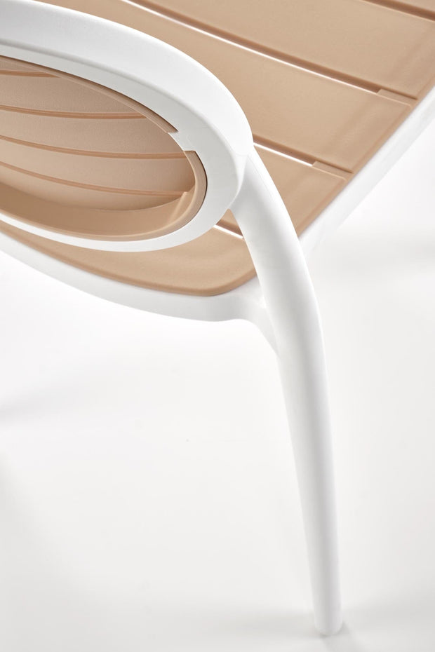 Sedia da pranzo in plastica K529 Bianco (7)