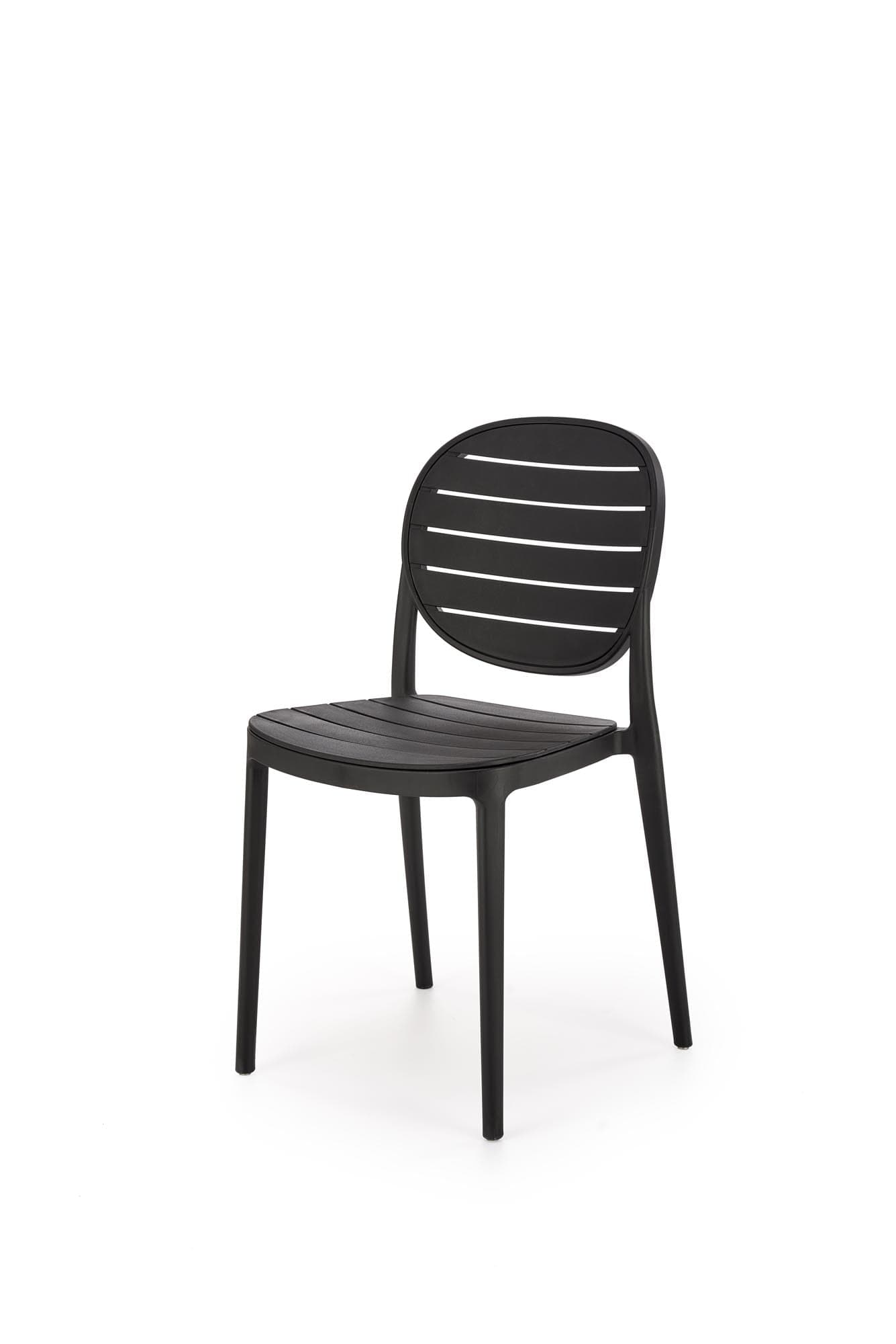 Sedia da pranzo in plastica K529 Nero