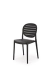 Sedia da pranzo in plastica K529 Nero