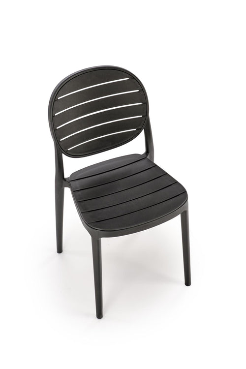 Sedia da pranzo in plastica K529 Nero (1)