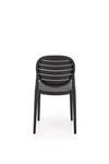 Sedia da pranzo in plastica K529 Nero (2)