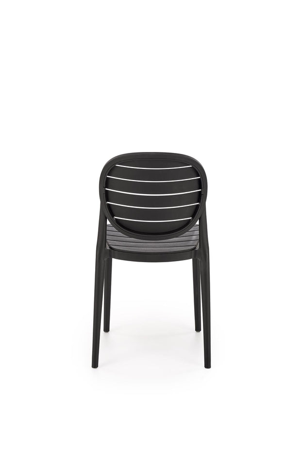 Sedia da pranzo in plastica K529 Nero (2)