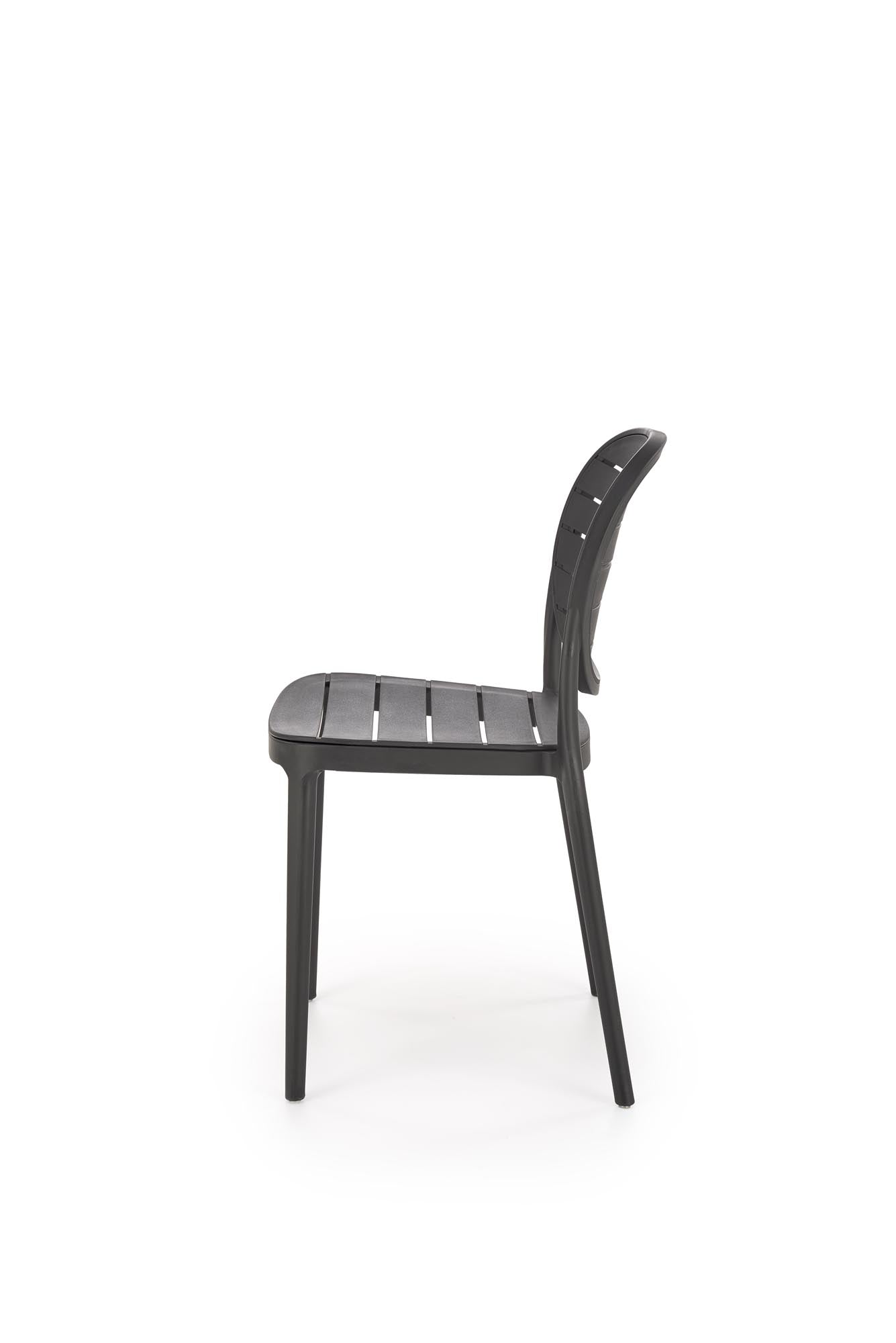 Sedia da pranzo in plastica K529 Nero (3)