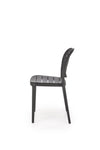 Sedia da pranzo in plastica K529 Nero (3)