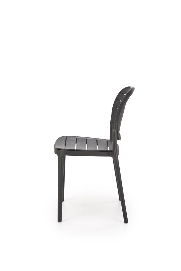 Sedia da pranzo in plastica K529 Nero (3)