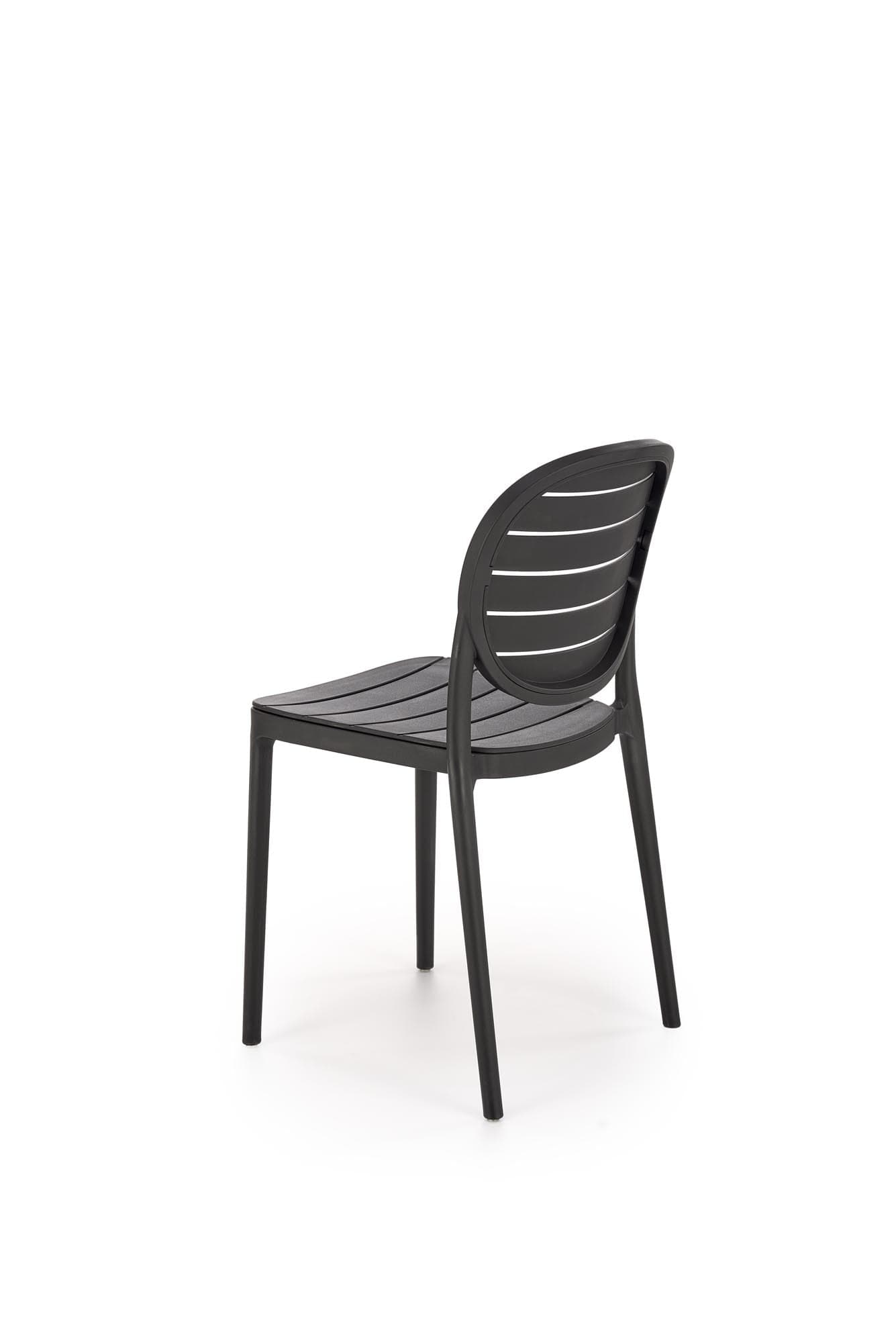 Sedia da pranzo in plastica K529 Nero (5)