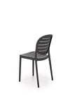 Sedia da pranzo in plastica K529 Nero (5)