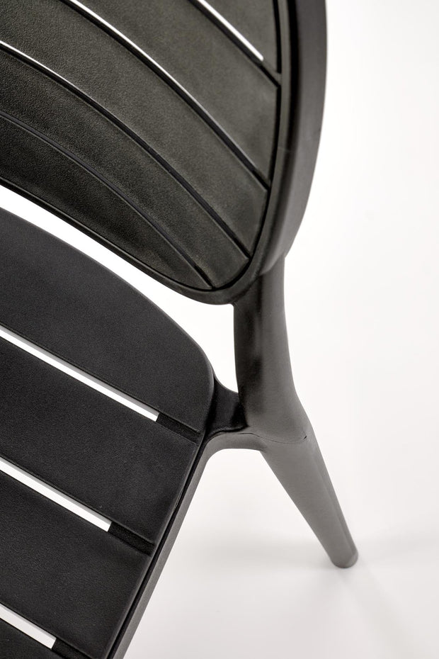 Sedia da pranzo in plastica K529 Nero (7)