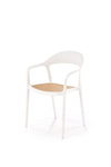 Sedia da pranzo in plastica K530 Bianco