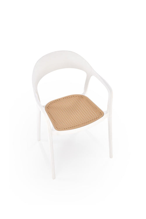 Sedia da pranzo in plastica K530 Bianco (1)