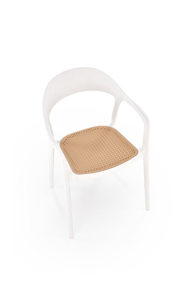 Sedia da pranzo in plastica K530 Bianco (1)