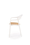 Sedia da pranzo in plastica K530 Bianco (4)