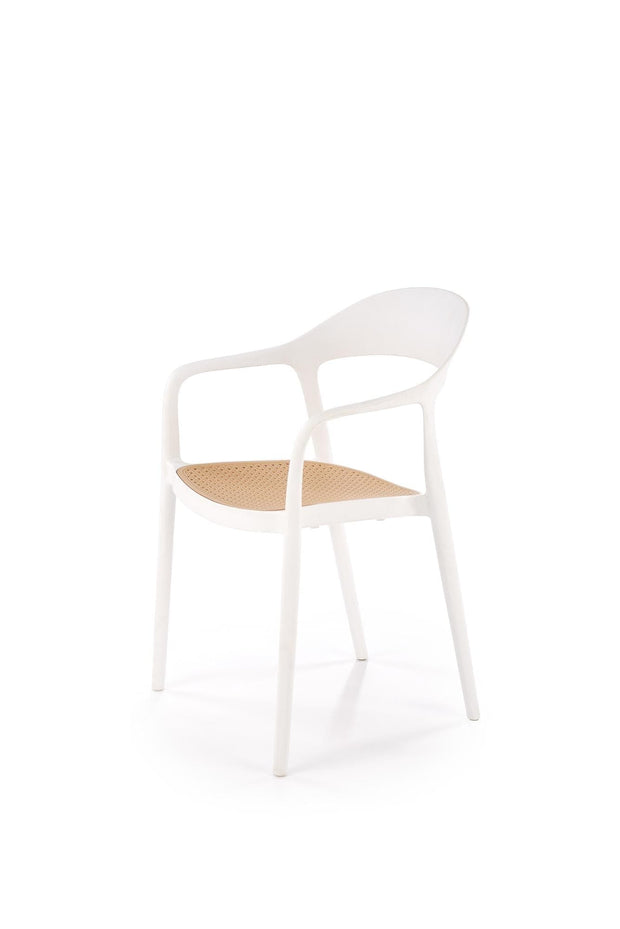 Sedia da pranzo in plastica K530 Bianco (5)