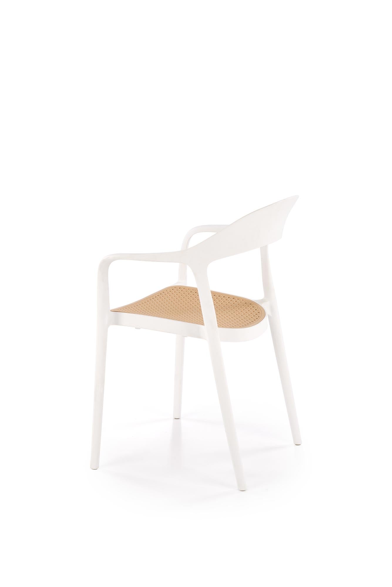 Sedia da pranzo in plastica K530 Bianco (6)