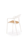 Sedia da pranzo in plastica K530 Bianco (6)