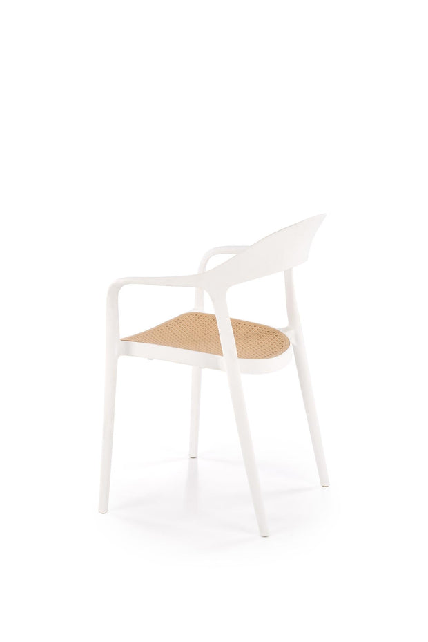 Sedia da pranzo in plastica K530 Bianco (6)