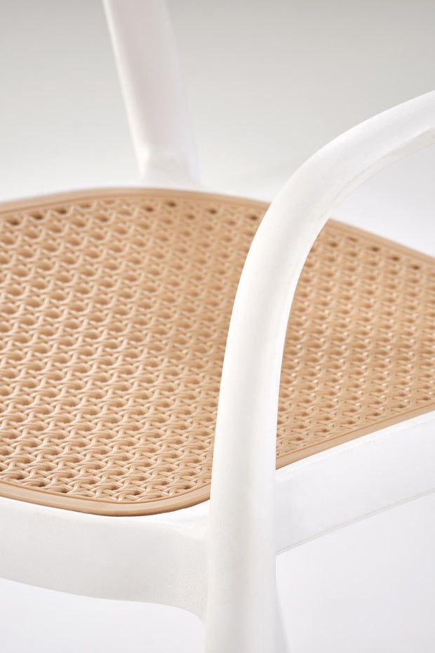 Sedia da pranzo in plastica K530 Bianco (7)