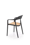 Sedia da pranzo in plastica K530 Nero (2)