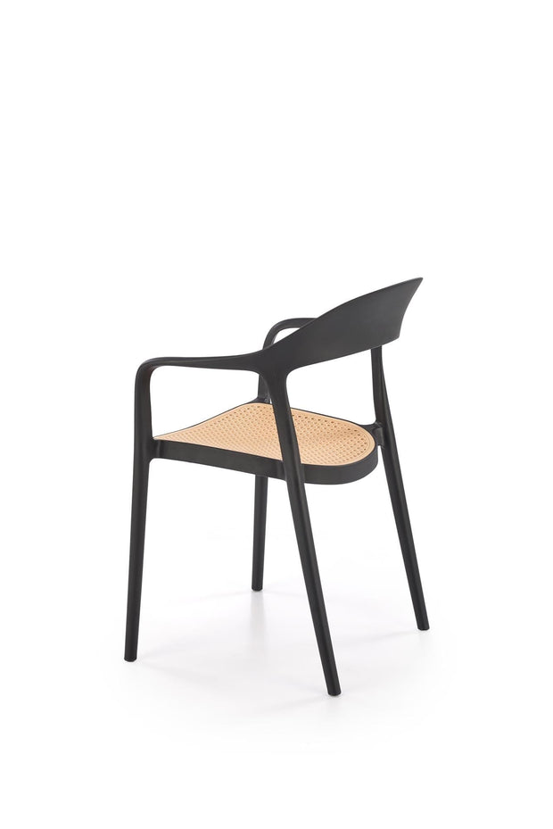 Sedia da pranzo in plastica K530 Nero (2)