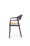 Sedia da pranzo in plastica K530 Nero (4)