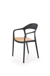 Sedia da pranzo in plastica K530 Nero (5)