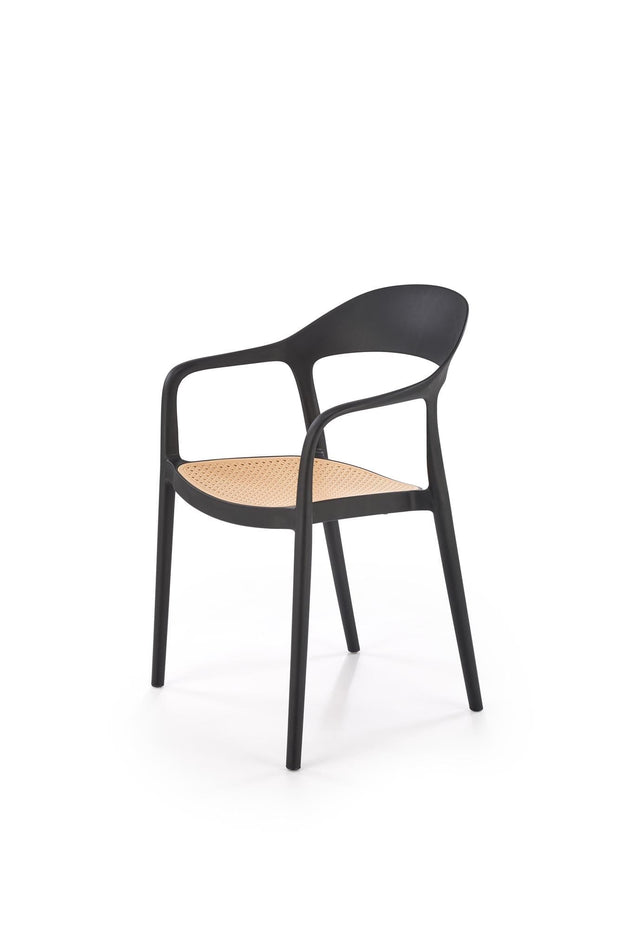 Sedia da pranzo in plastica K530 Nero (5)