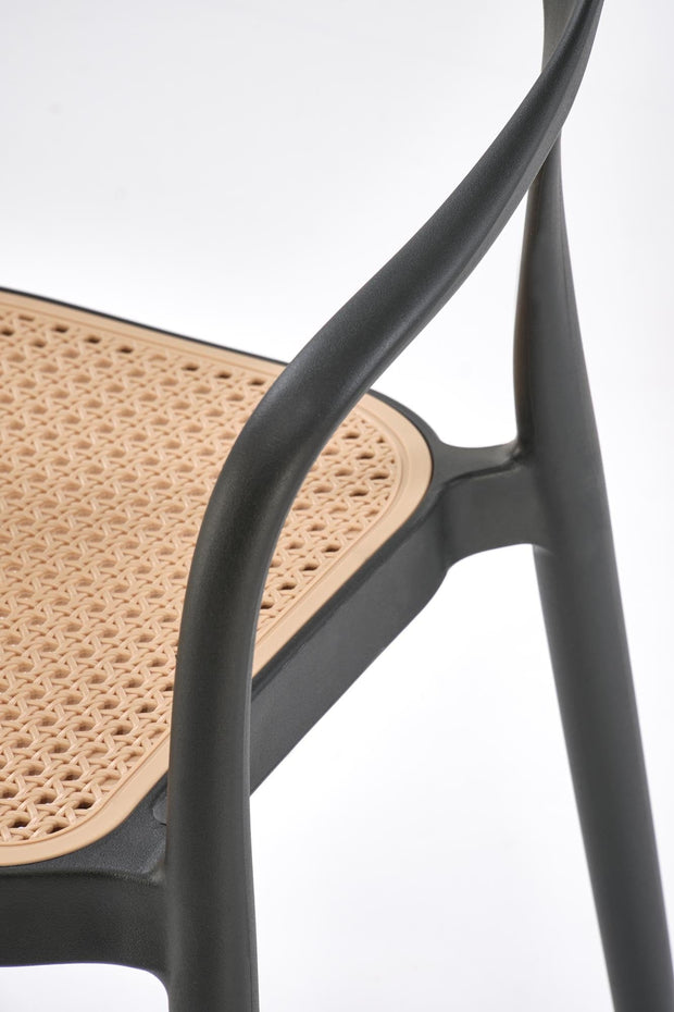 Sedia da pranzo in plastica K530 Nero (6)