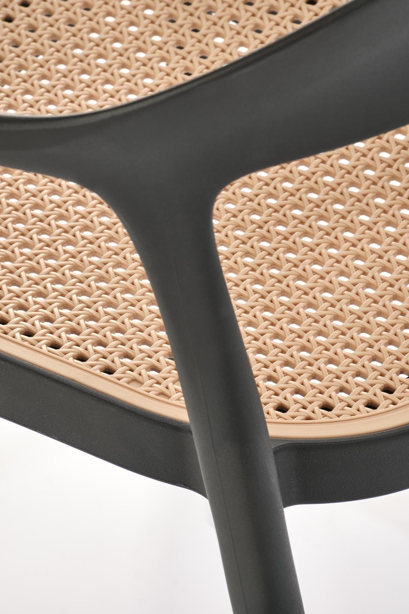 Sedia da pranzo in plastica K530 Nero (7)