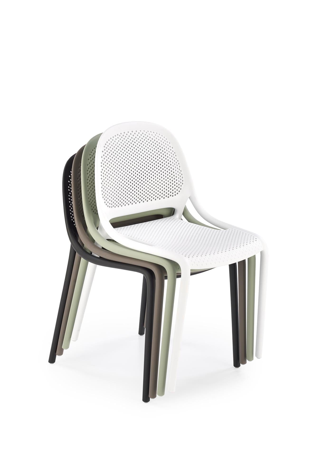 Sedia da pranzo in plastica K532 Bianco (3)