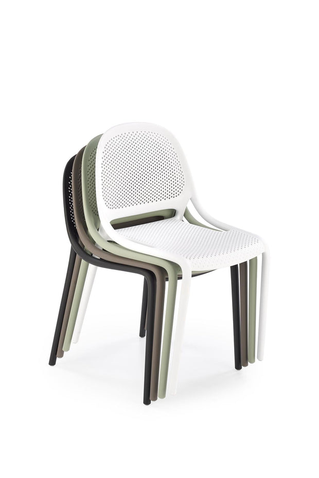 Sedia da pranzo in plastica K532 Bianco (3)