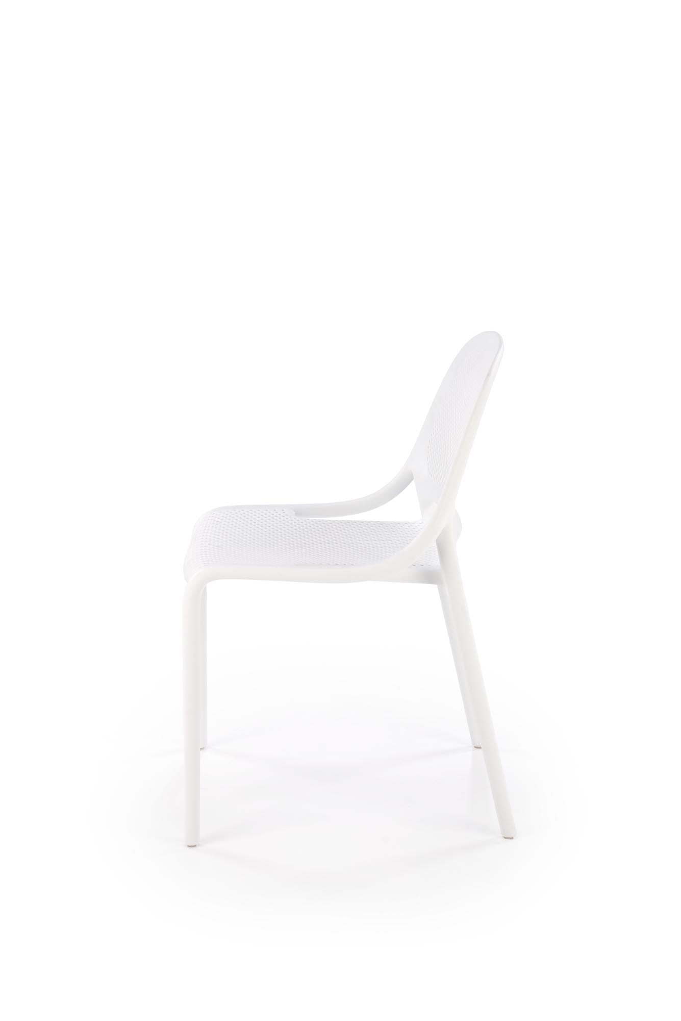 Sedia da pranzo in plastica K532 Bianco (4)