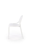 Sedia da pranzo in plastica K532 Bianco (4)